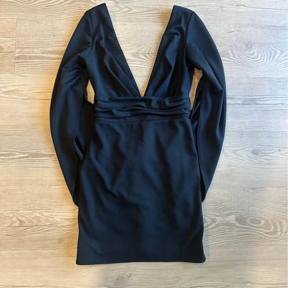 Katie May Move Over Mini Cape Sleeve Dress in Black size XS women’s - Picture 5 of 10